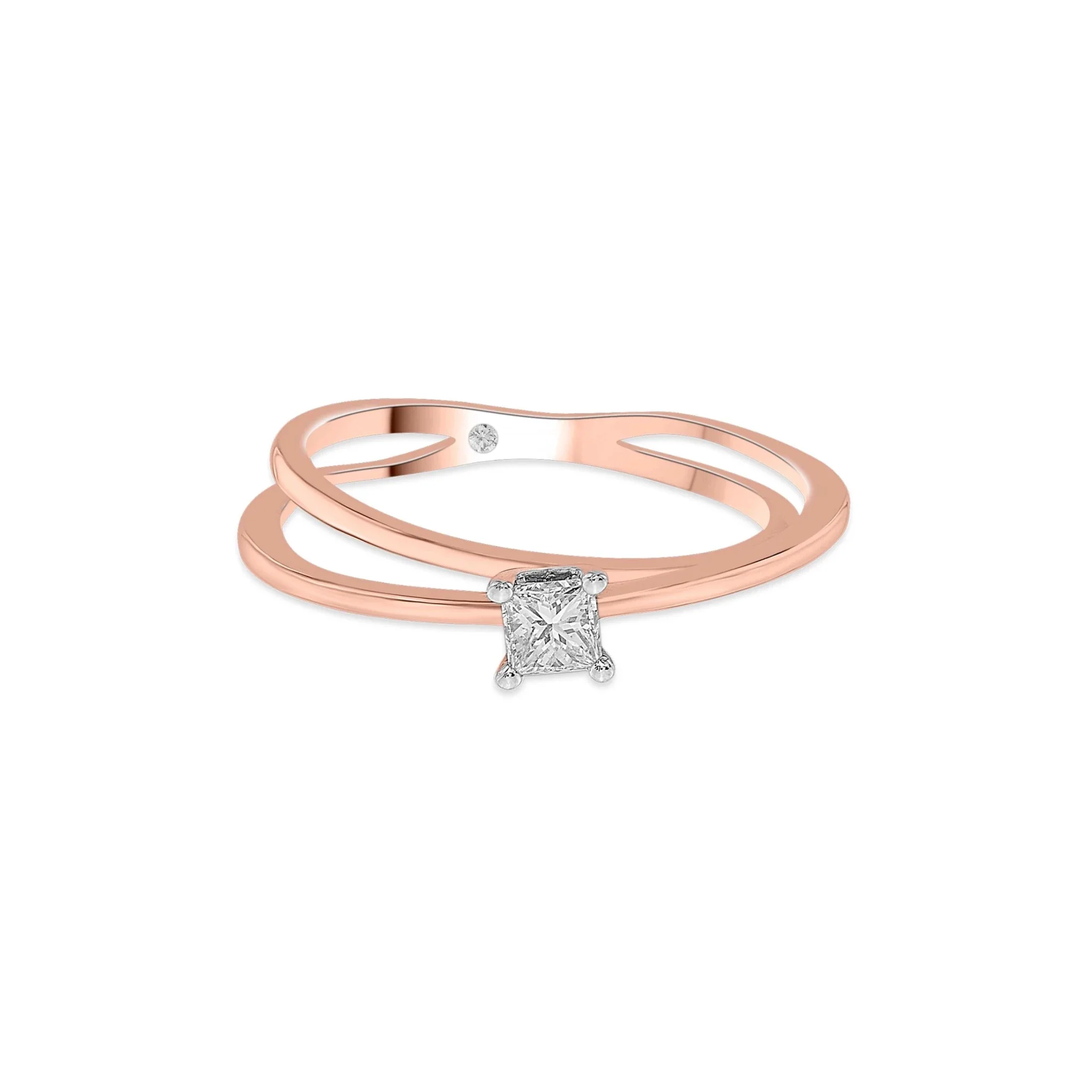 Solitaire Squared Infinity Ring - Image 3