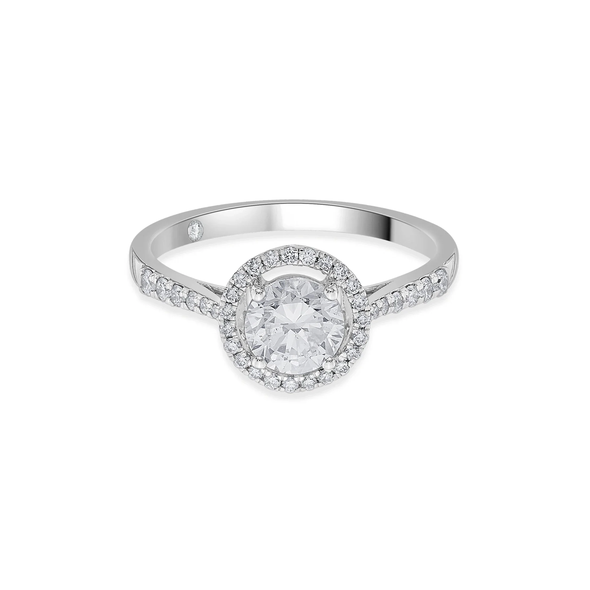 Solitaire Starburst Halo Ring - Image 3