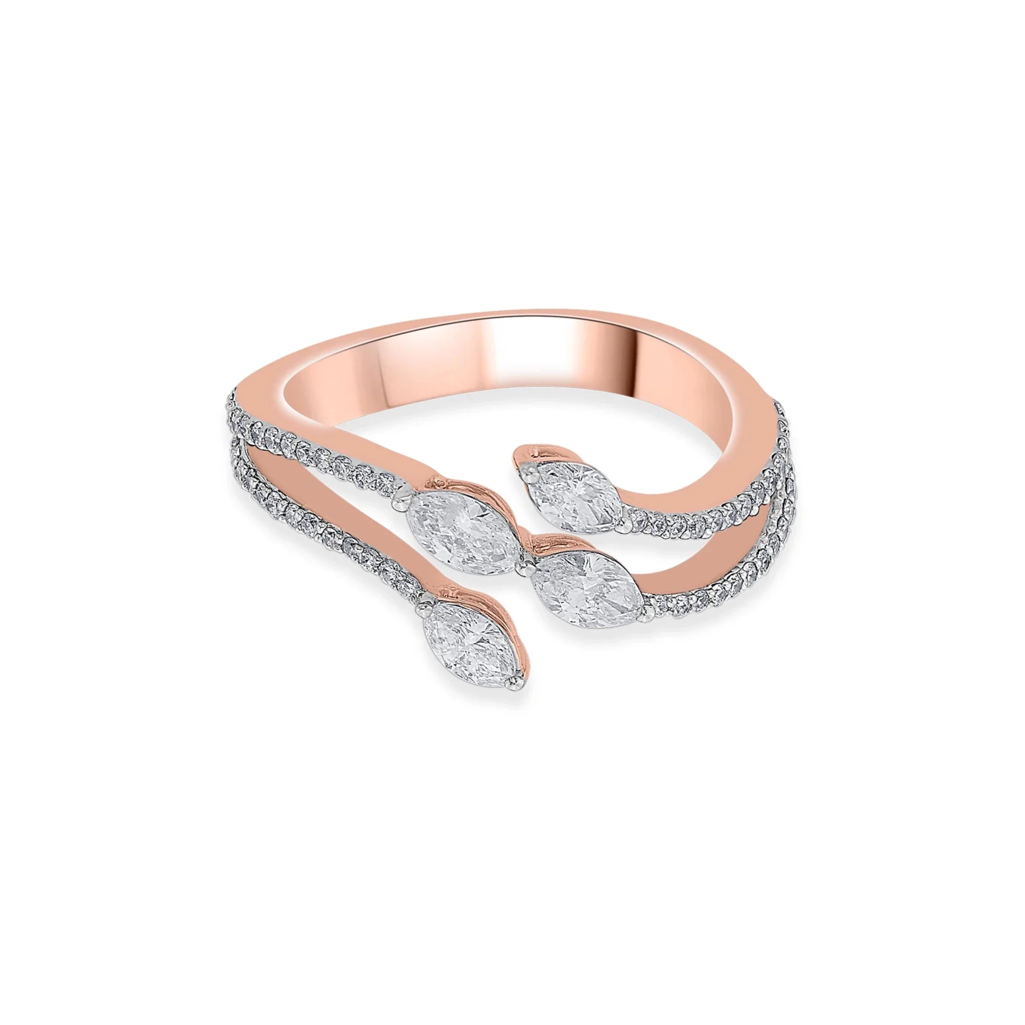 Solitaire Starlight Swath Ring - Image 3