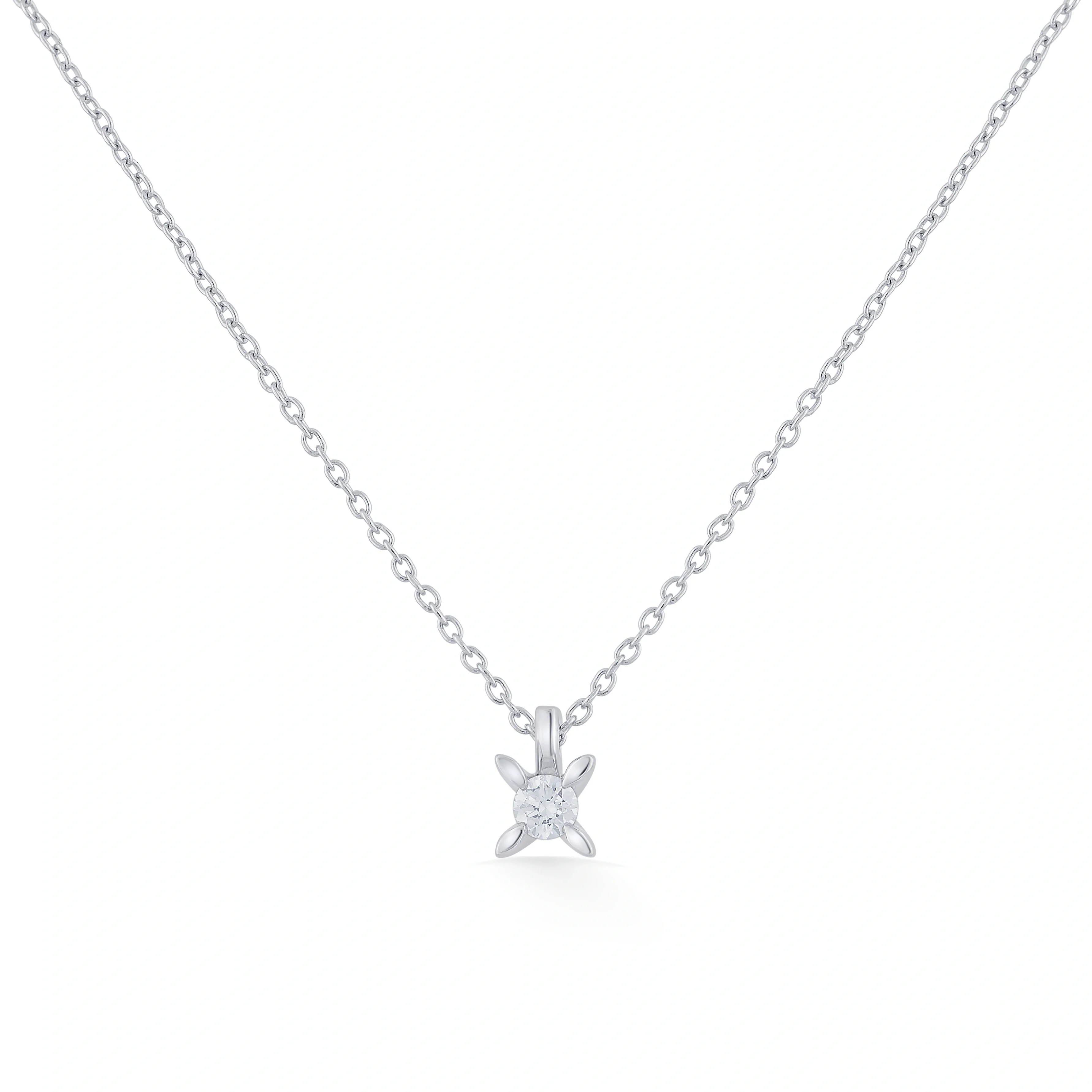 Solitaire Starlit Whisper Necklace