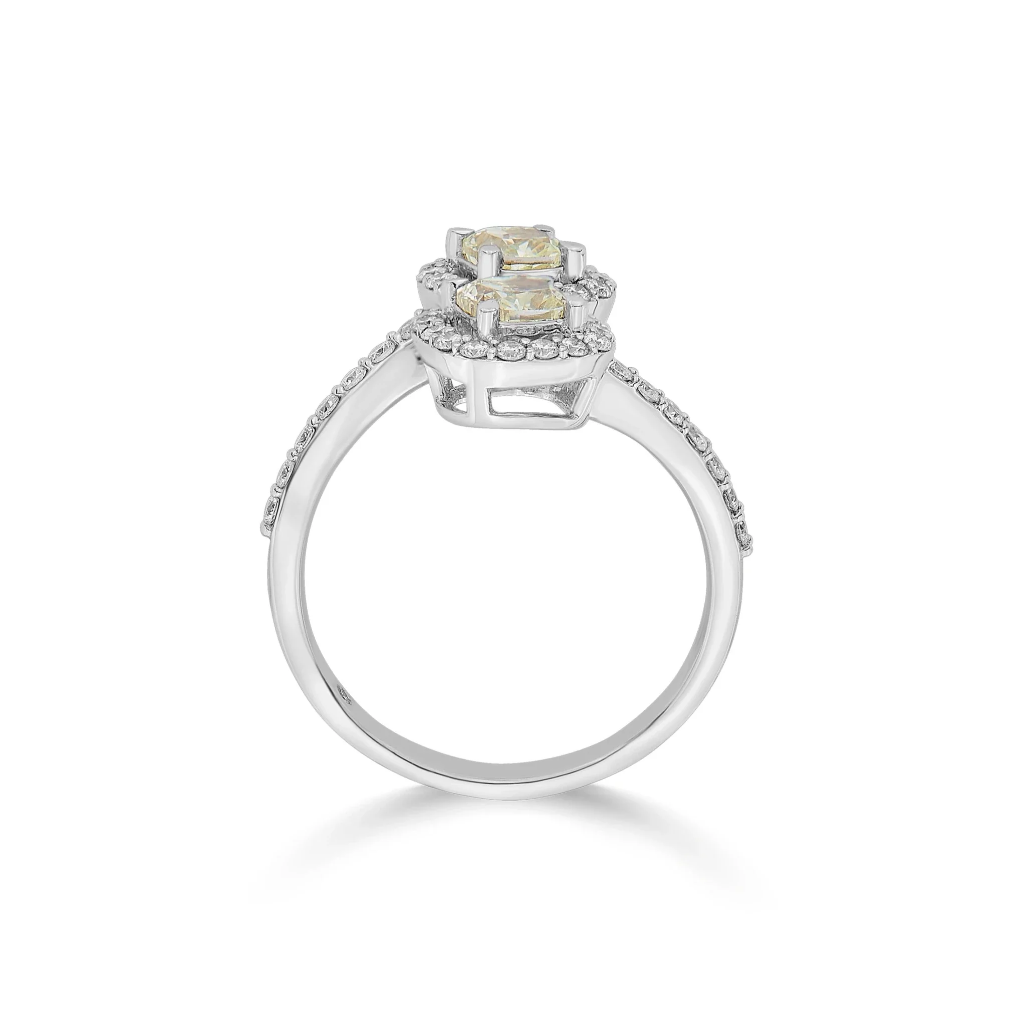 Solitaire Twin Cushion Wrap Ring - Image 4