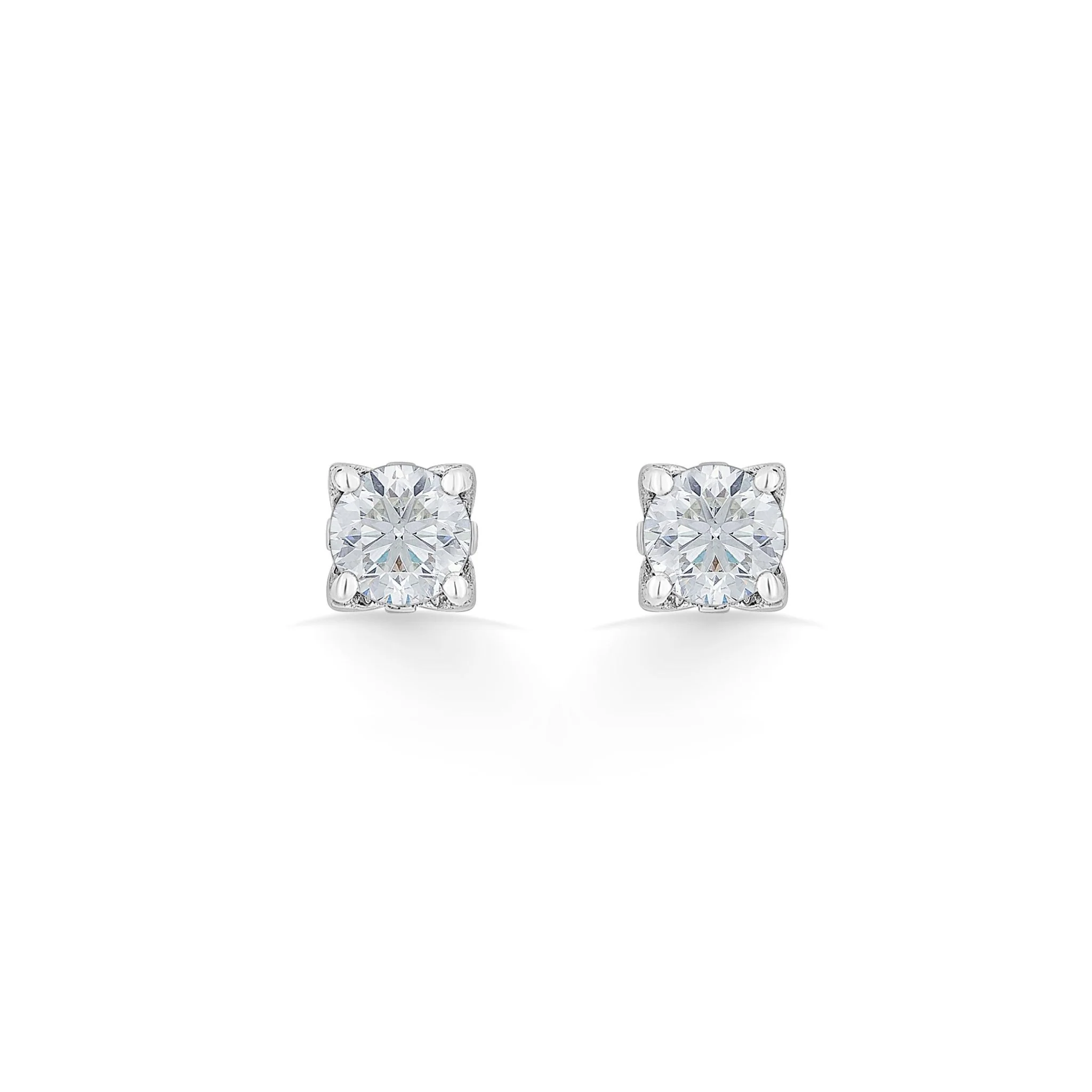 Solitaire Vibrant Frost Bite Earrings