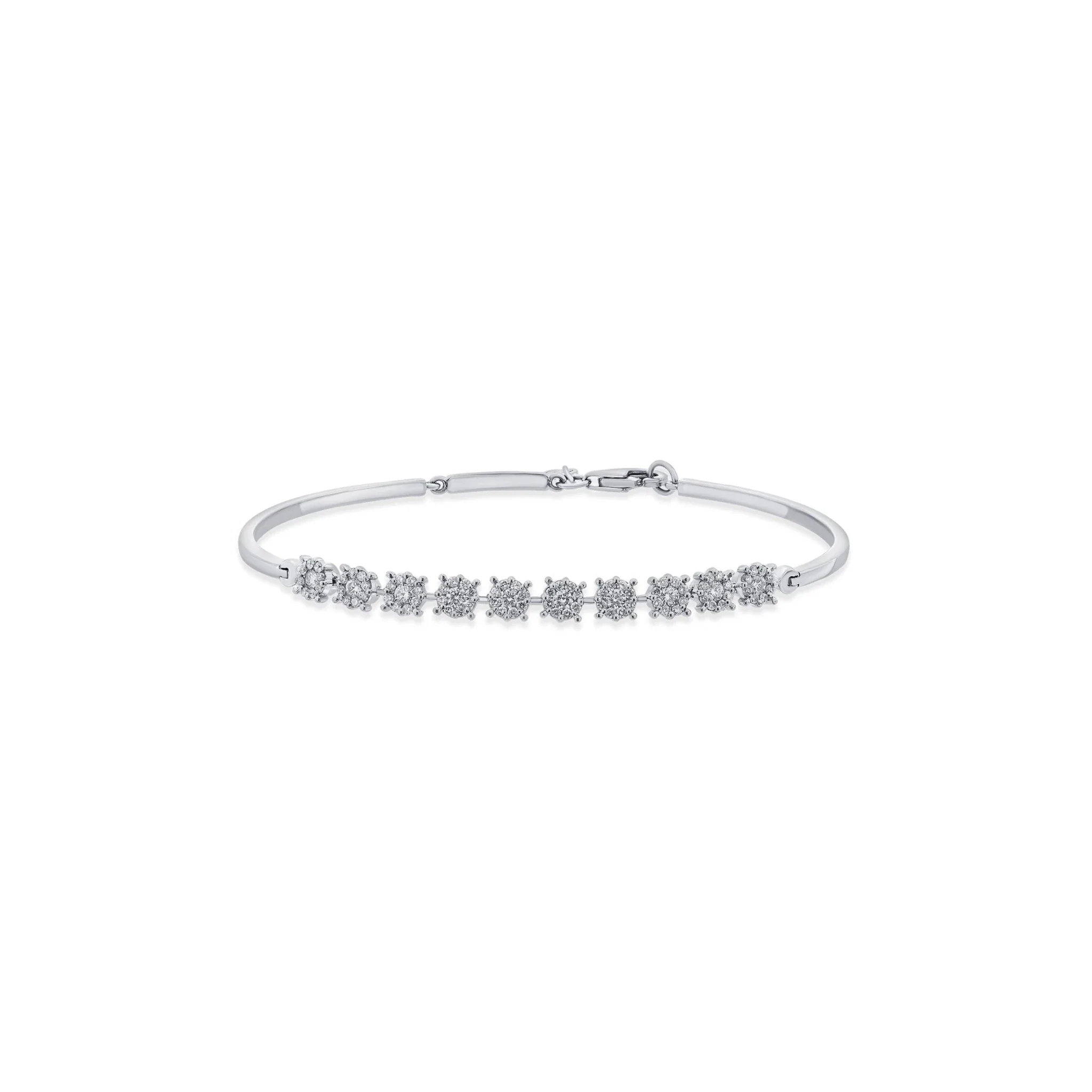 Solitaire White Sparkle Bracelet - Image 2