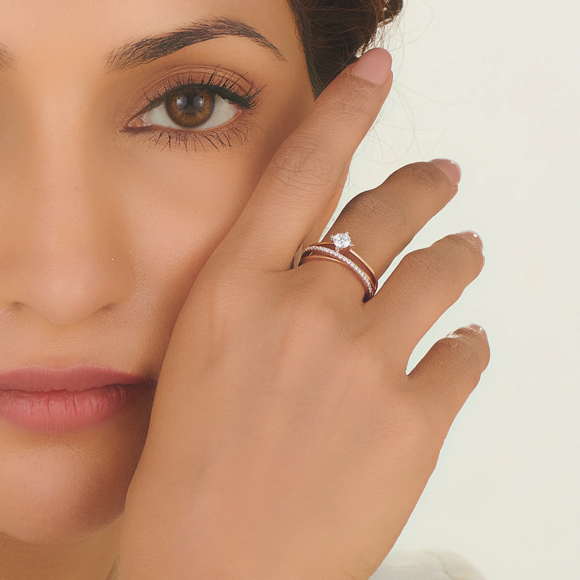 Solitaire Wide Embrace Ring - Image 2