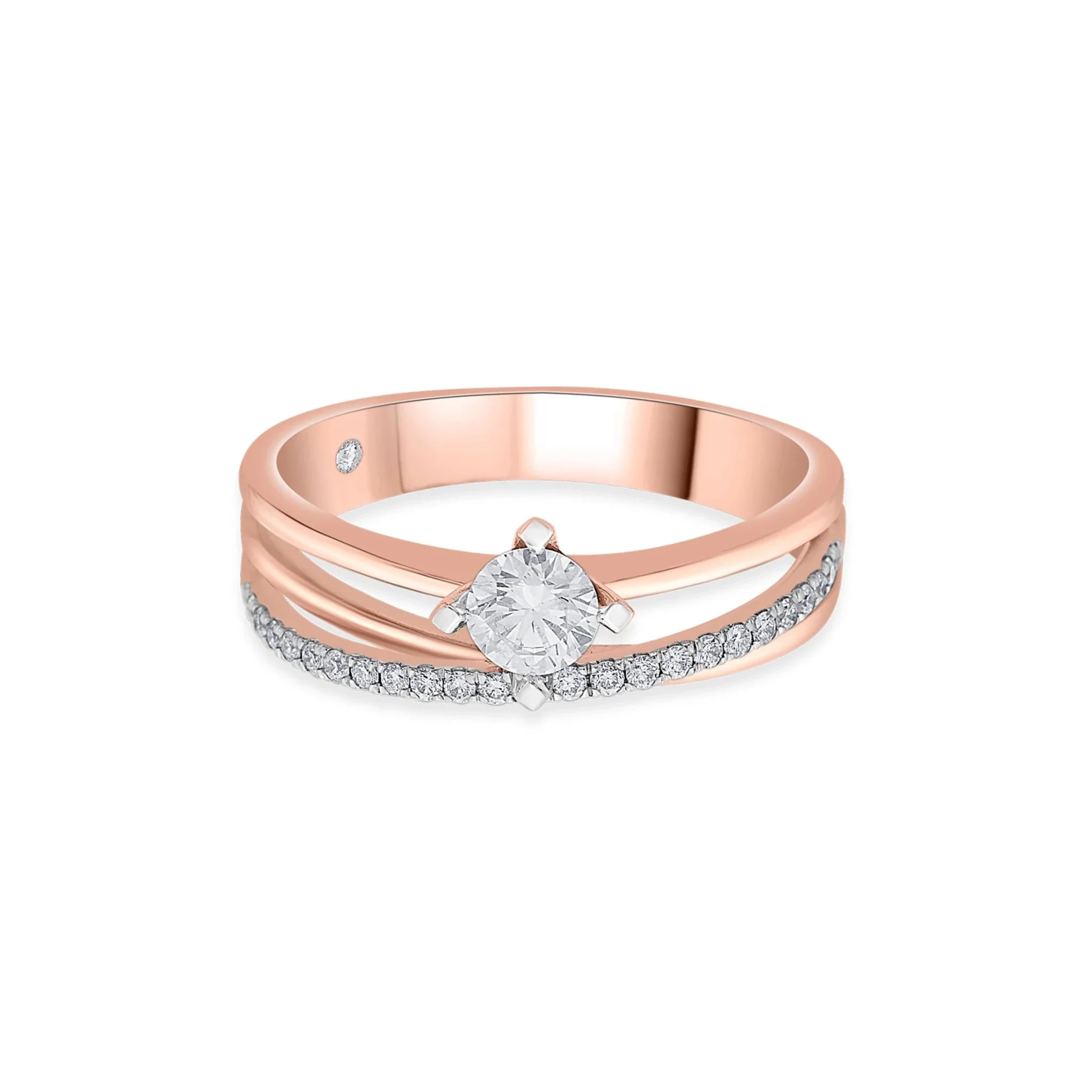 Solitaire Wide Embrace Ring - Image 3