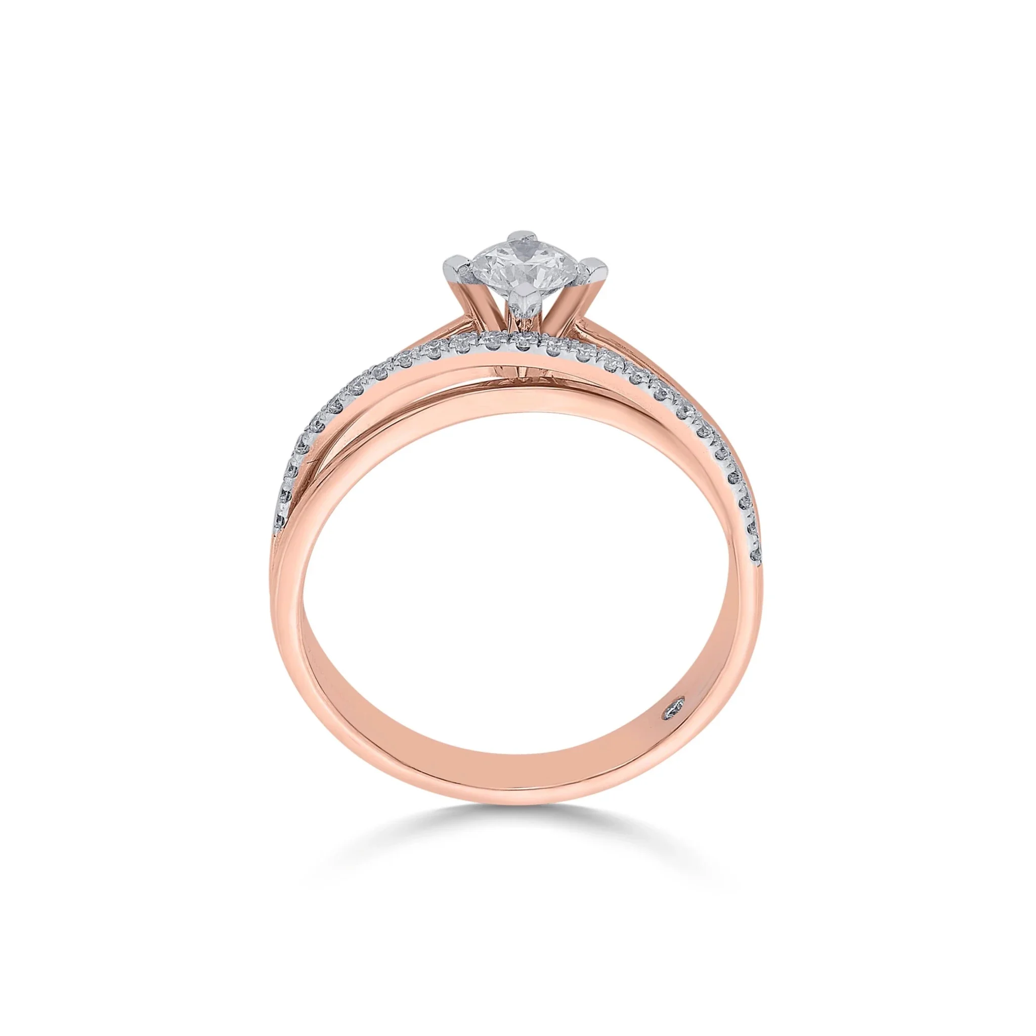 Solitaire Wide Embrace Ring - Image 4
