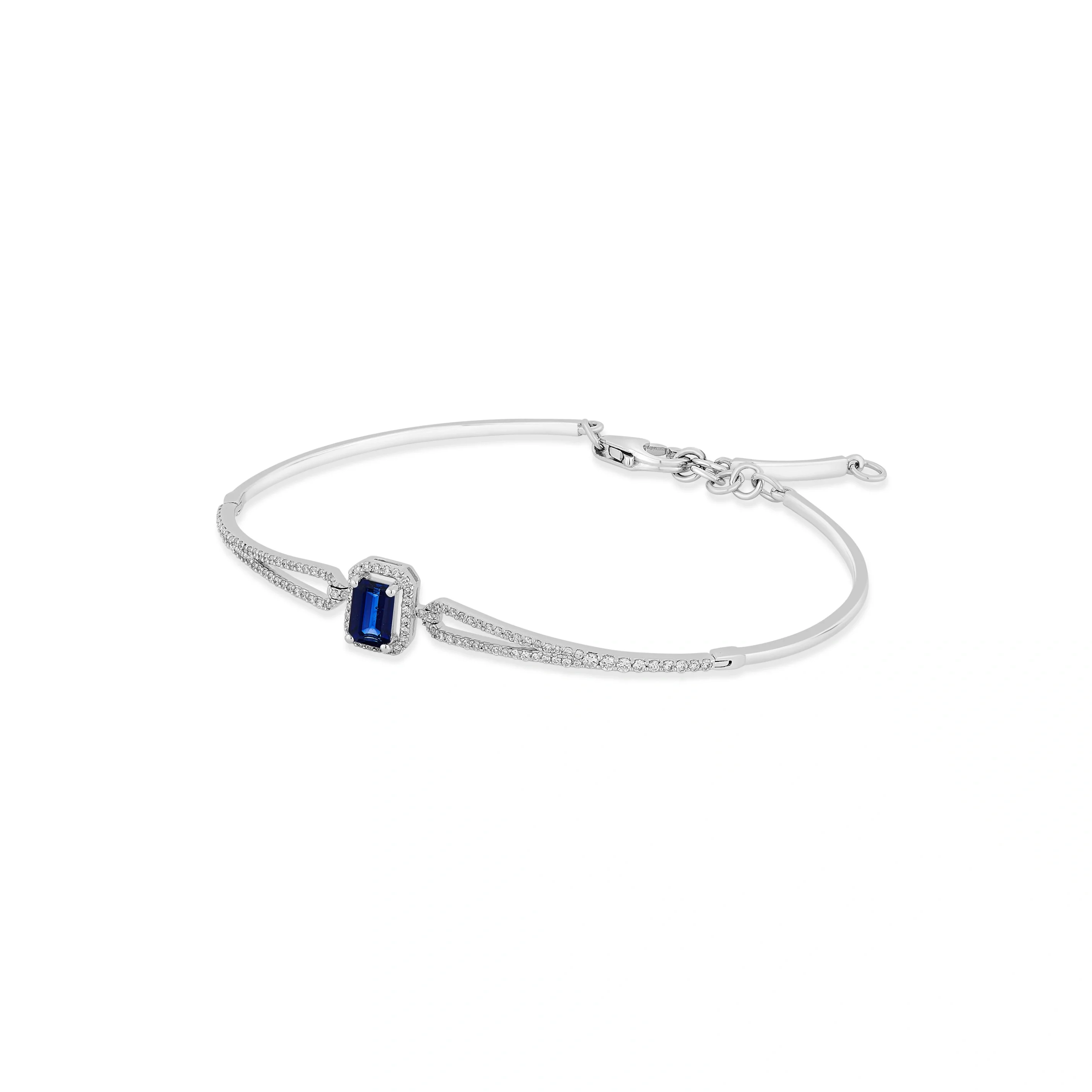 Toren Classic Emerald-Cut Sparkle Bracelet - Image 2