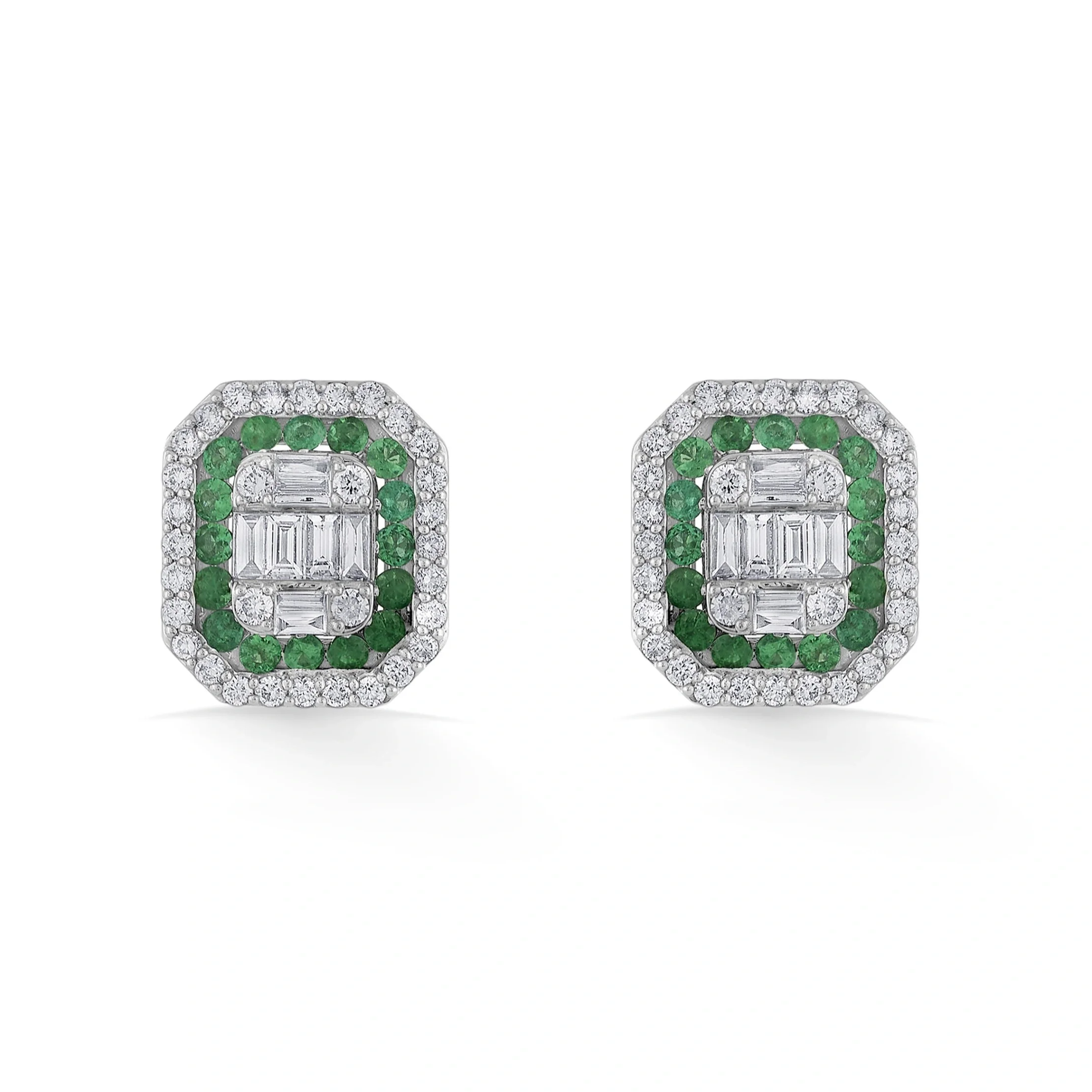 Toren Emerald Bloom Studs