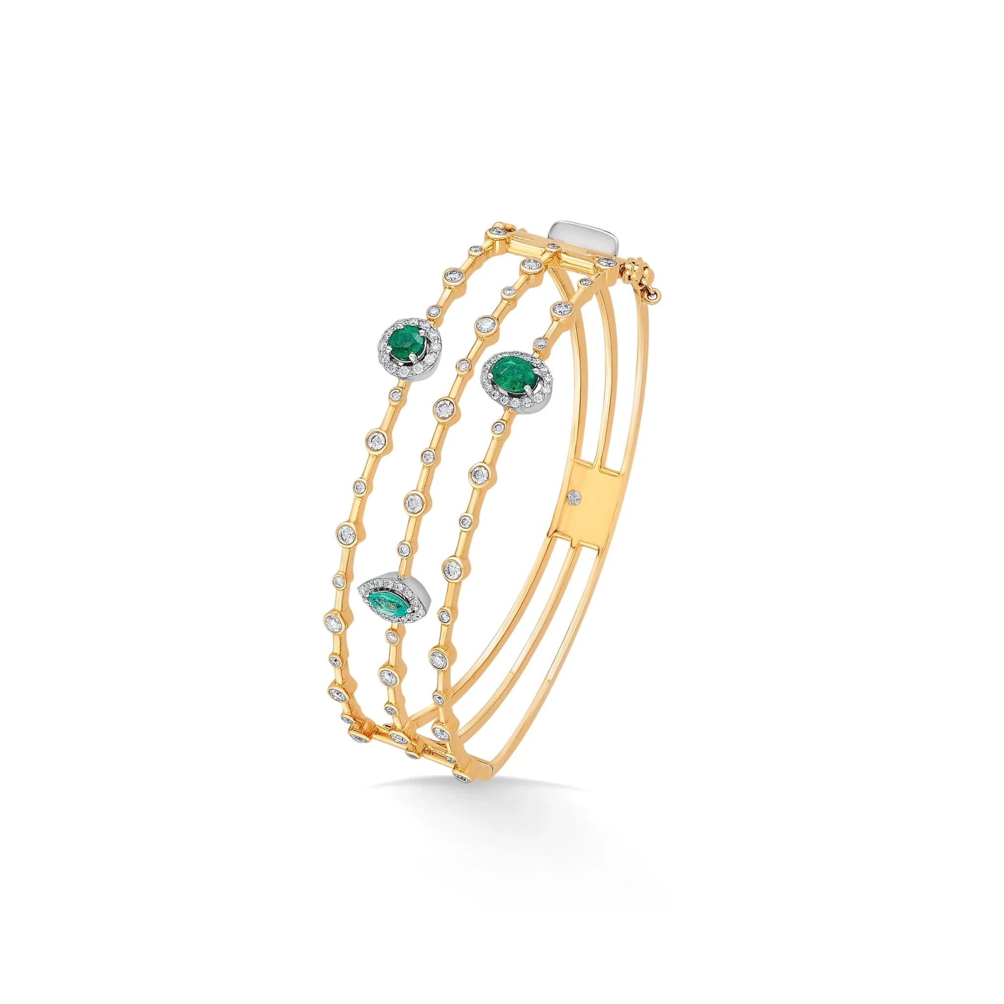 Toren Emerald Bloom Trellis Bracelet