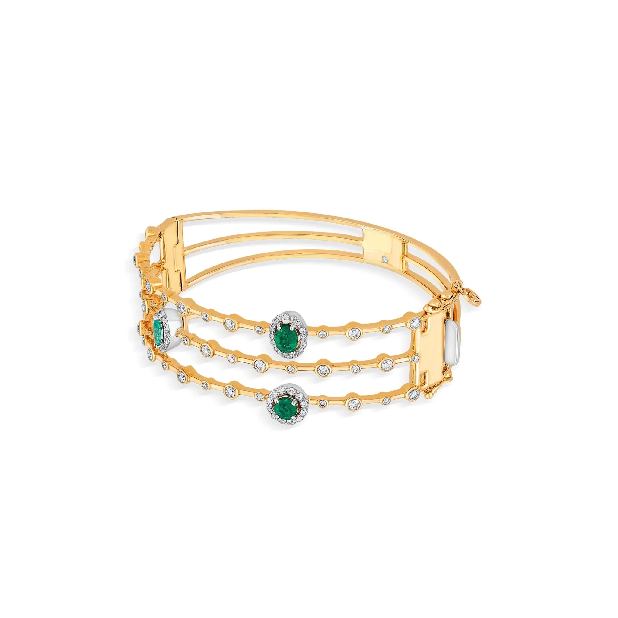Toren Emerald Bloom Trellis Bracelet - Image 3