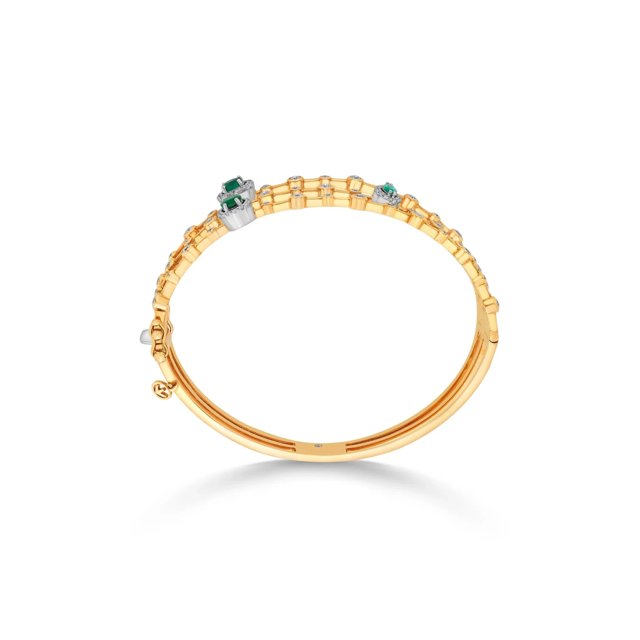 Toren Emerald Bloom Trellis Bracelet - Image 4