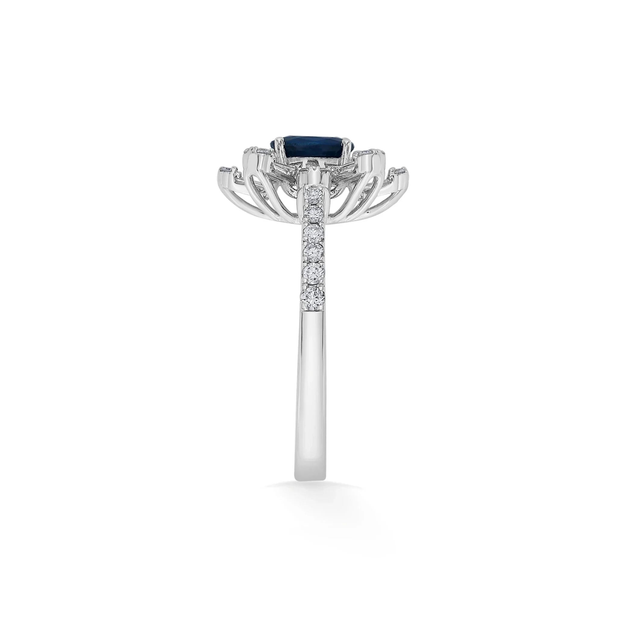 Toren Midnight Sapphire Bloom Ring - Image 4