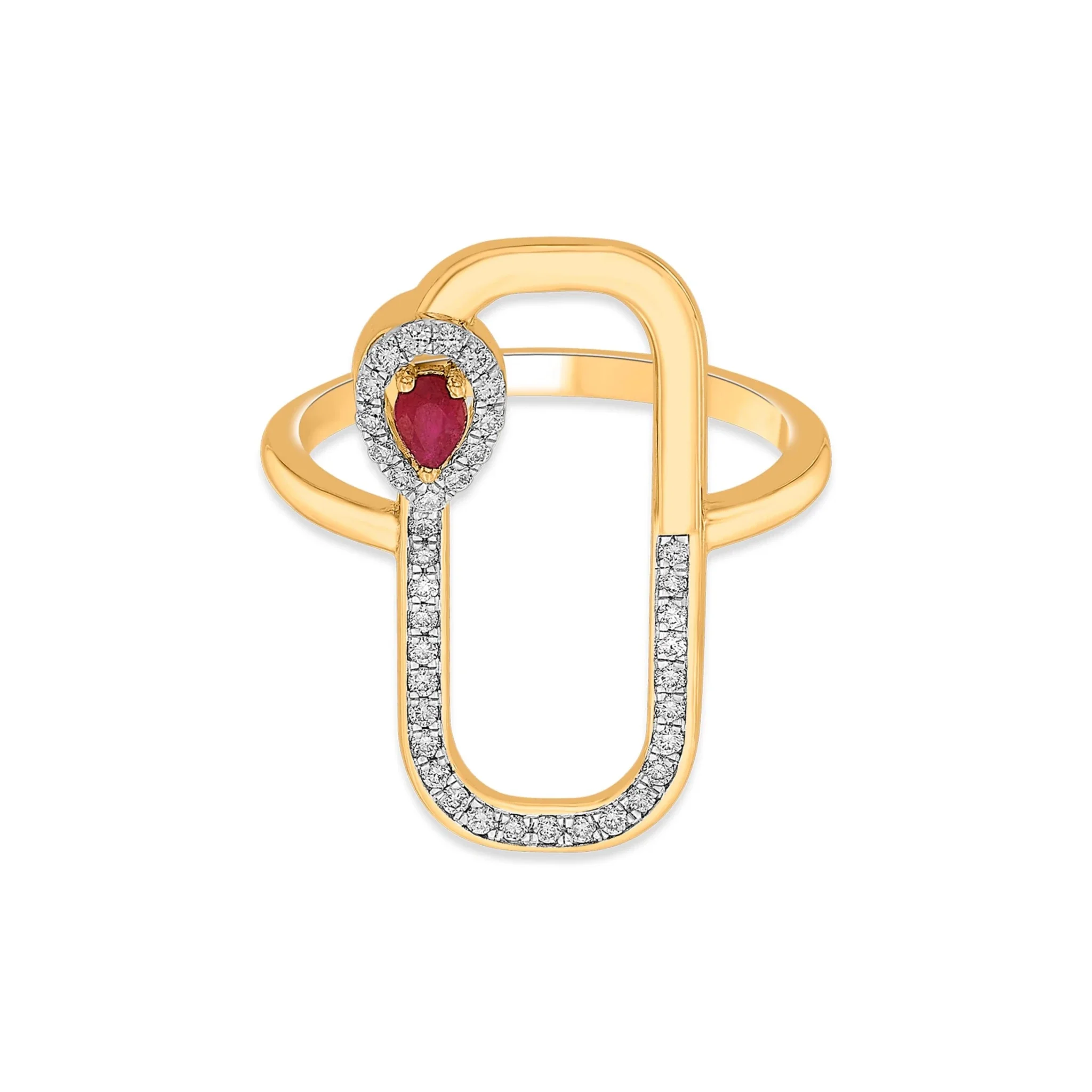 Toren Pear Drop Luxe Ring - Image 3