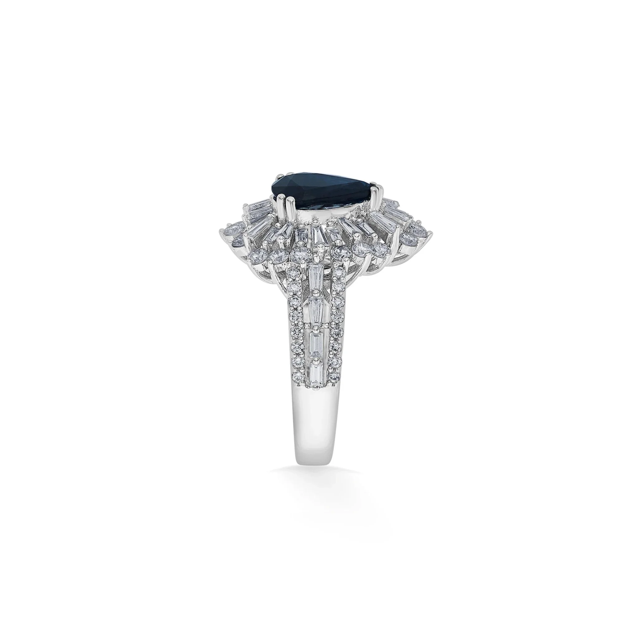 Toren Royal Sapphire Sunburst Ring - Image 3