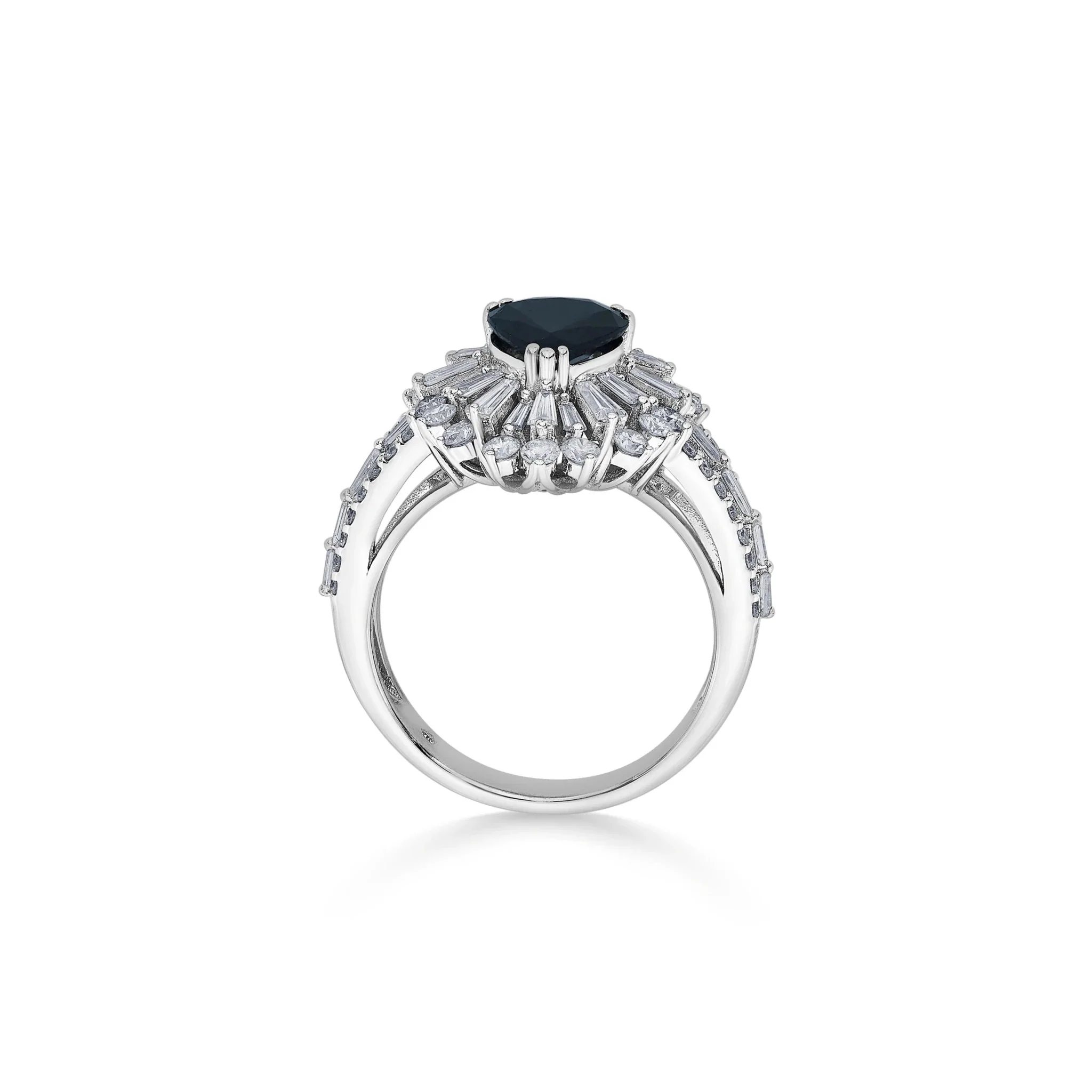 Toren Royal Sapphire Sunburst Ring - Image 4