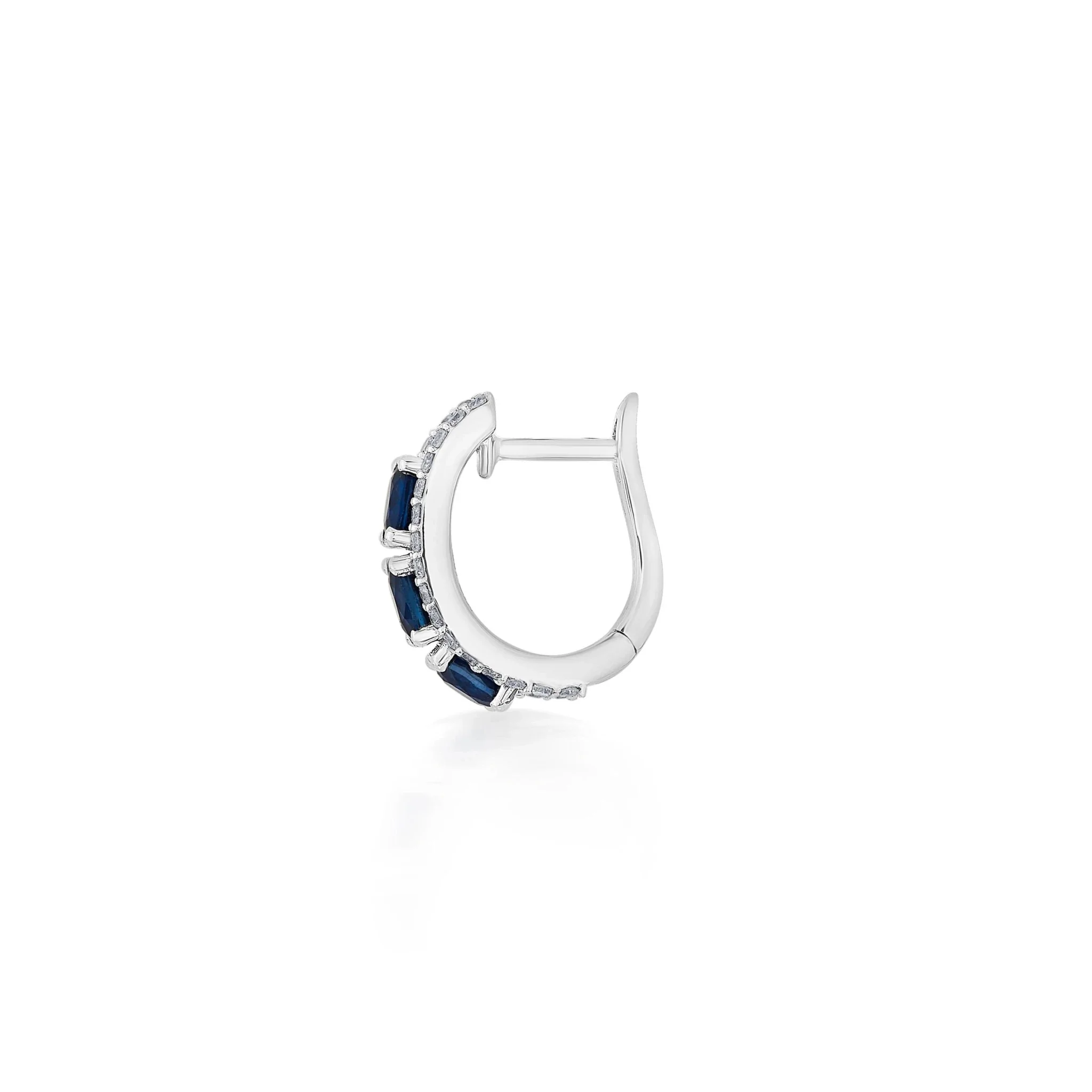 Toren Sapphire Glow Hoops - Image 3