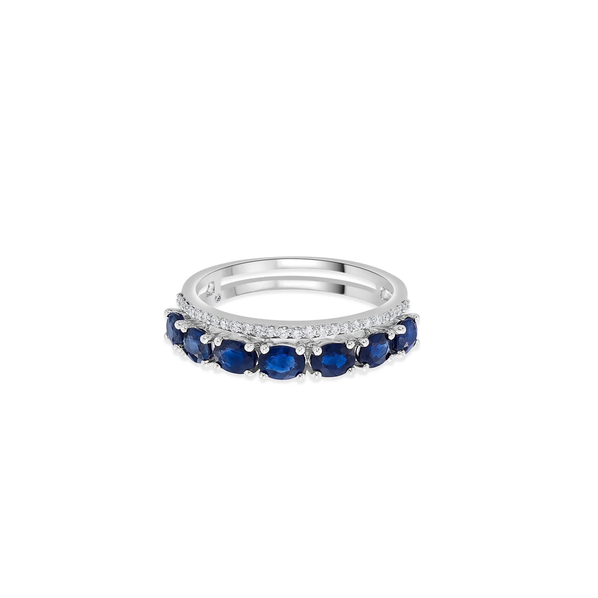 Toren Sapphire Serenade Band Ring - Image 2