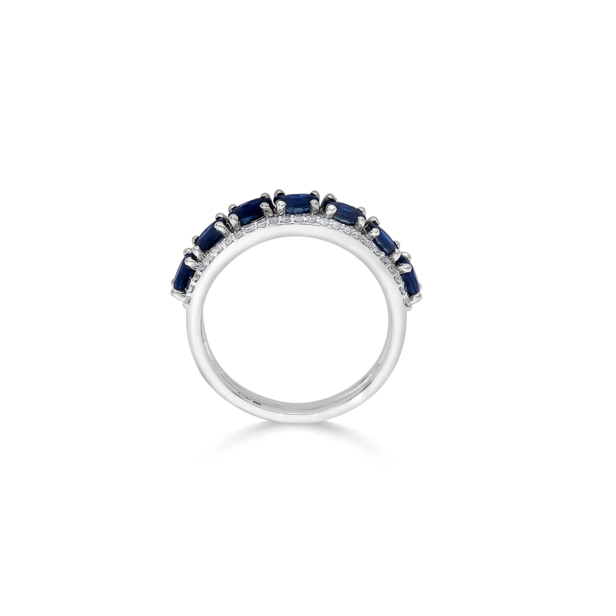 Toren Sapphire Serenade Band Ring - Image 4