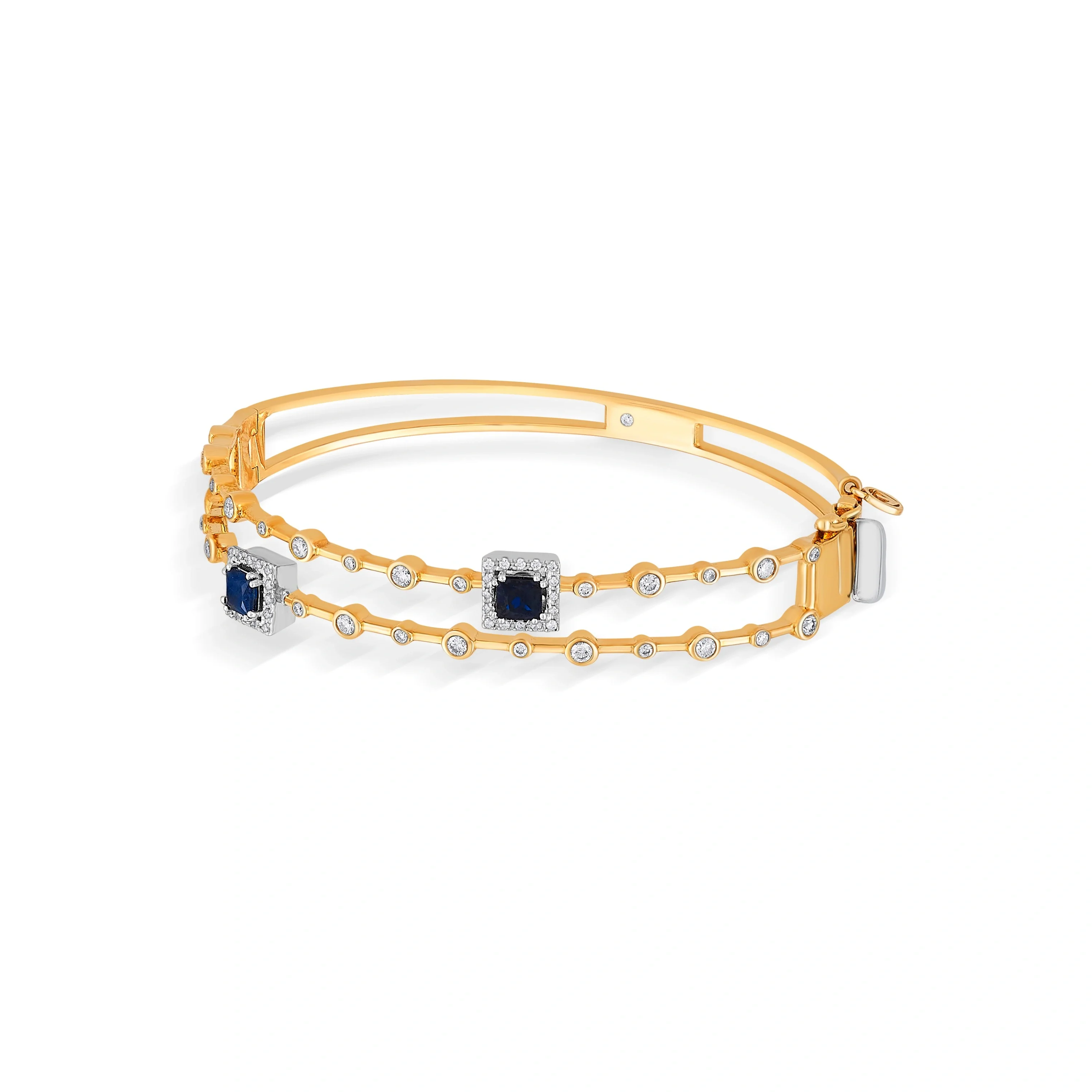 Toren Sapphire Square Dream Bracelet - Image 3