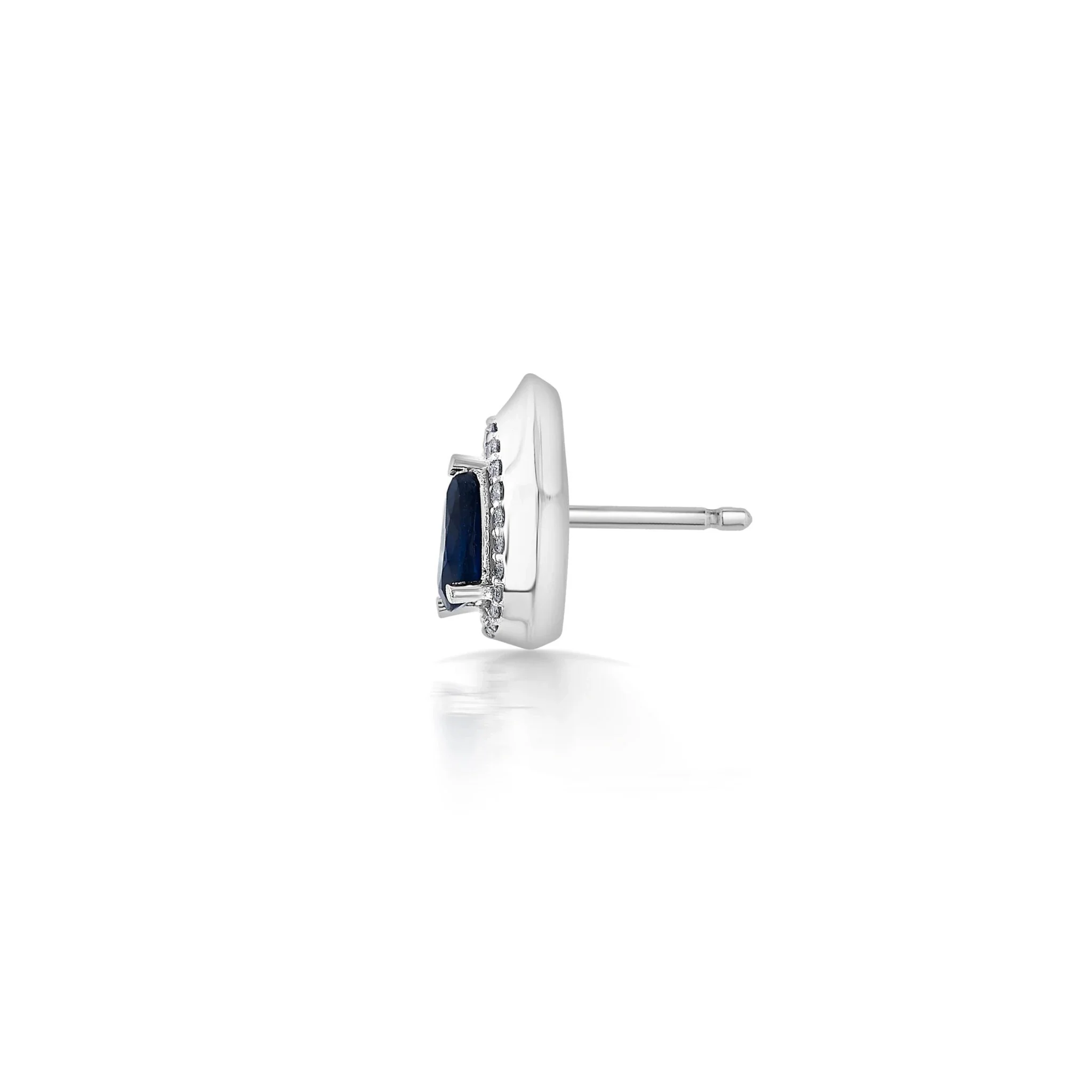 Toren Sapphire Teardrop Studs - Image 3