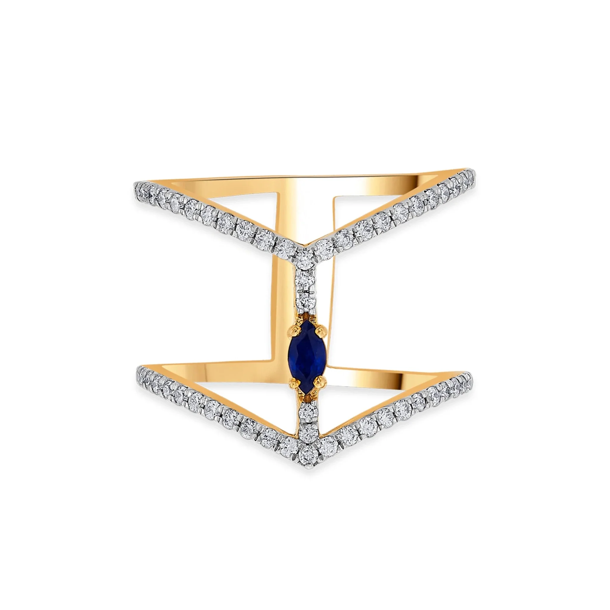 Toren Sapphire Vortex Ring - Image 3