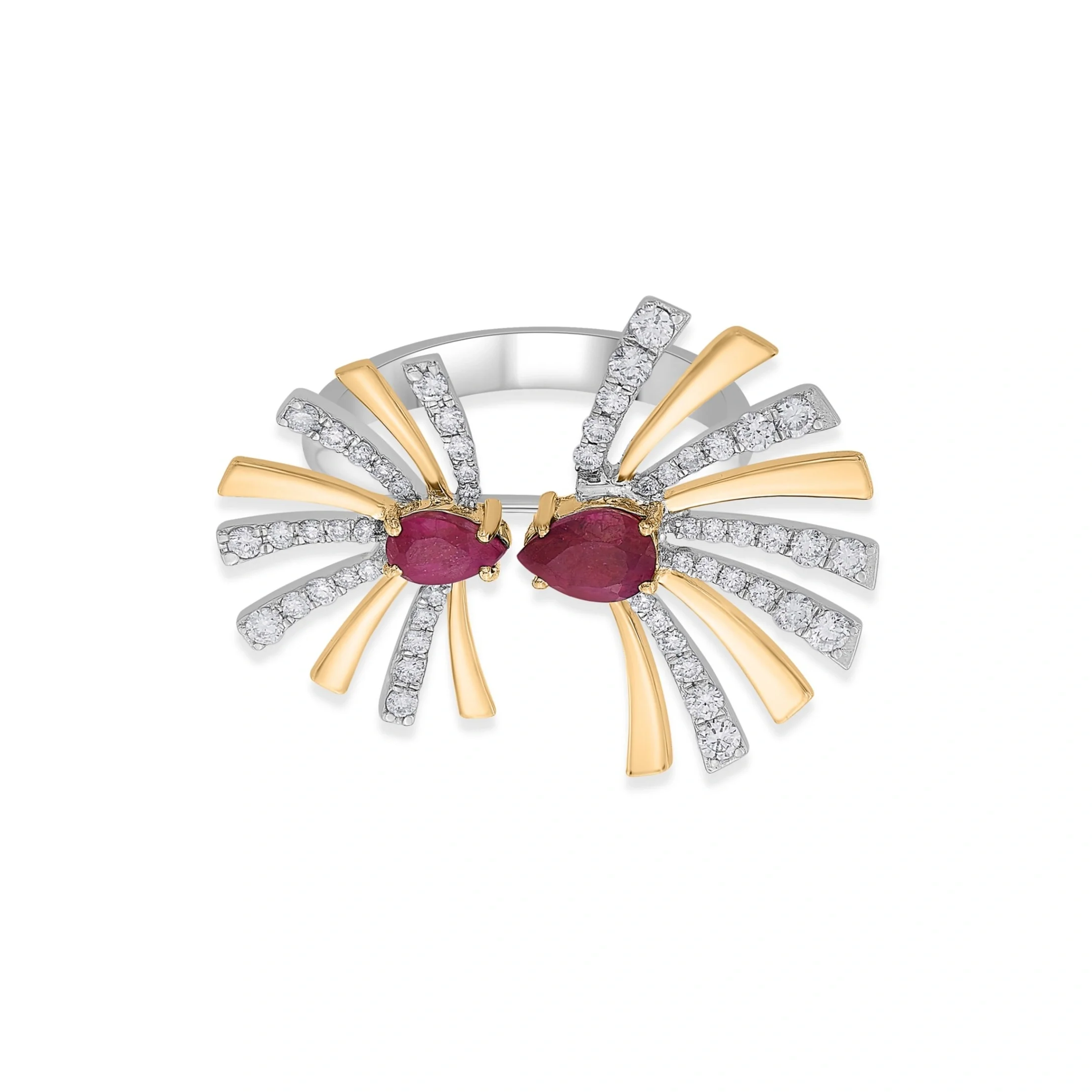Toren Starburst Gem Split Ring - Image 2
