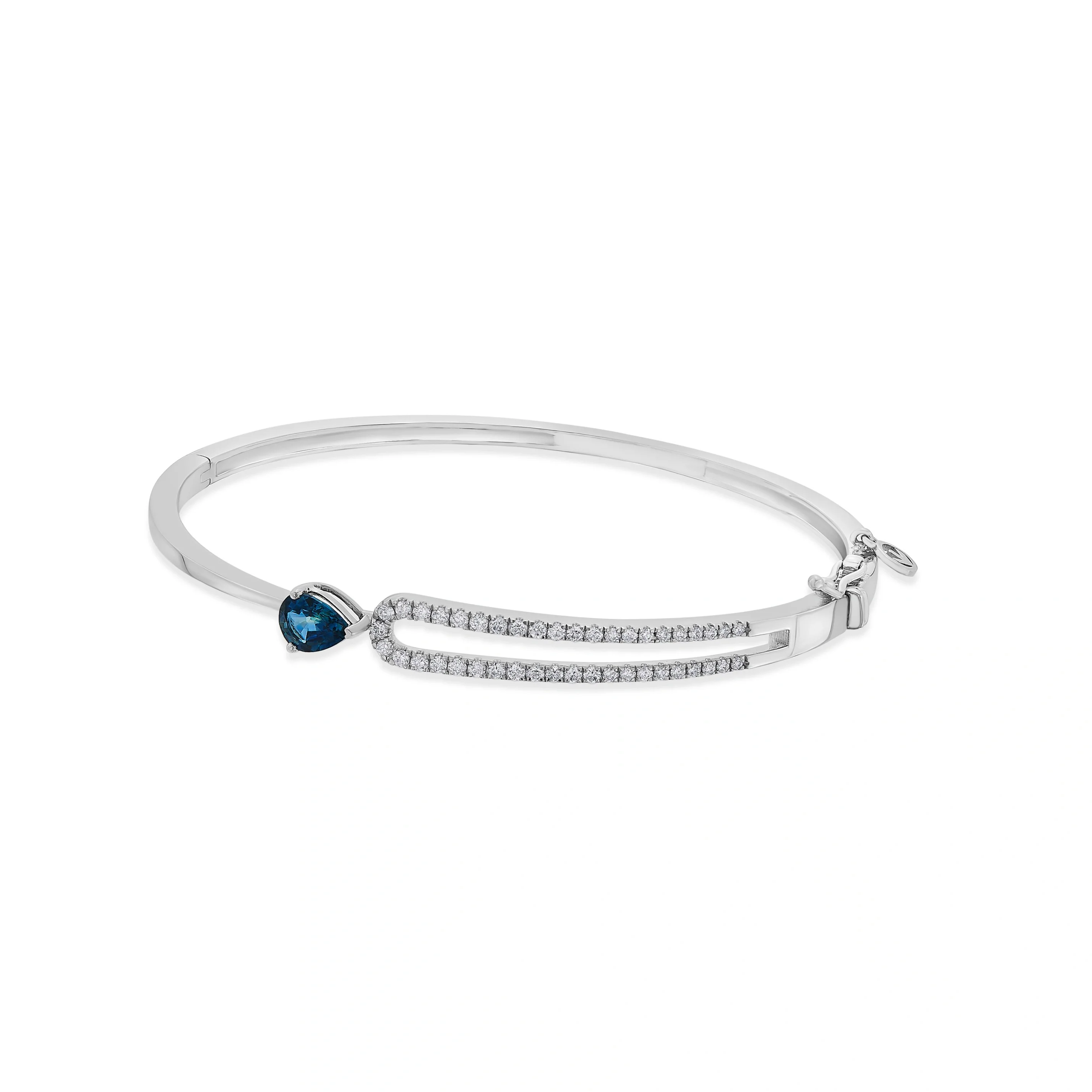Toren Tear Drop Sapphire Stream Bracelet - Image 3