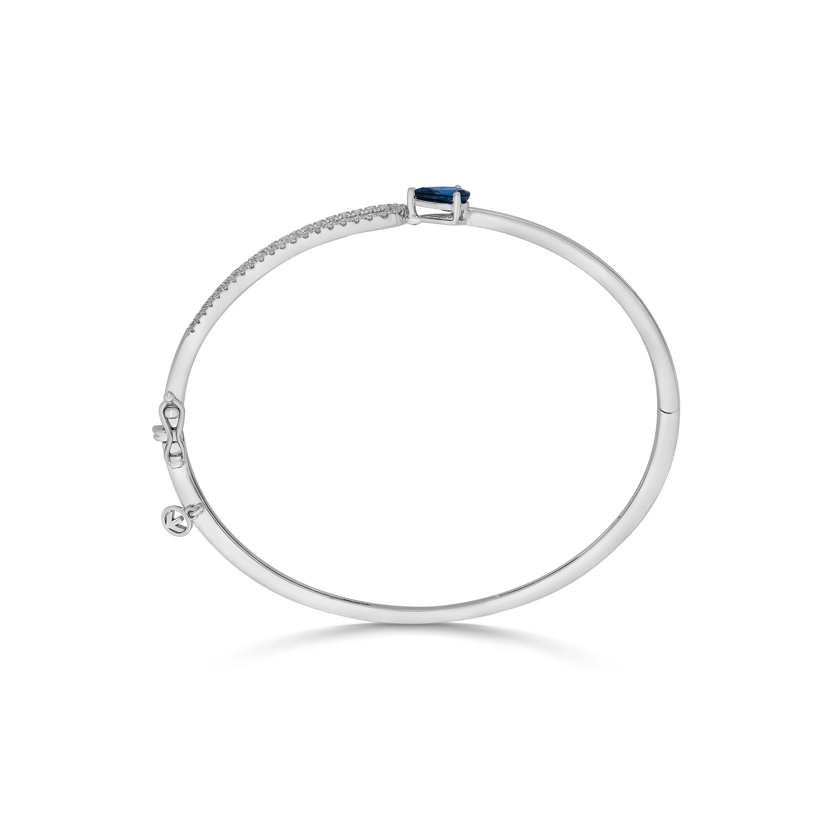 Toren Tear Drop Sapphire Stream Bracelet - Image 4