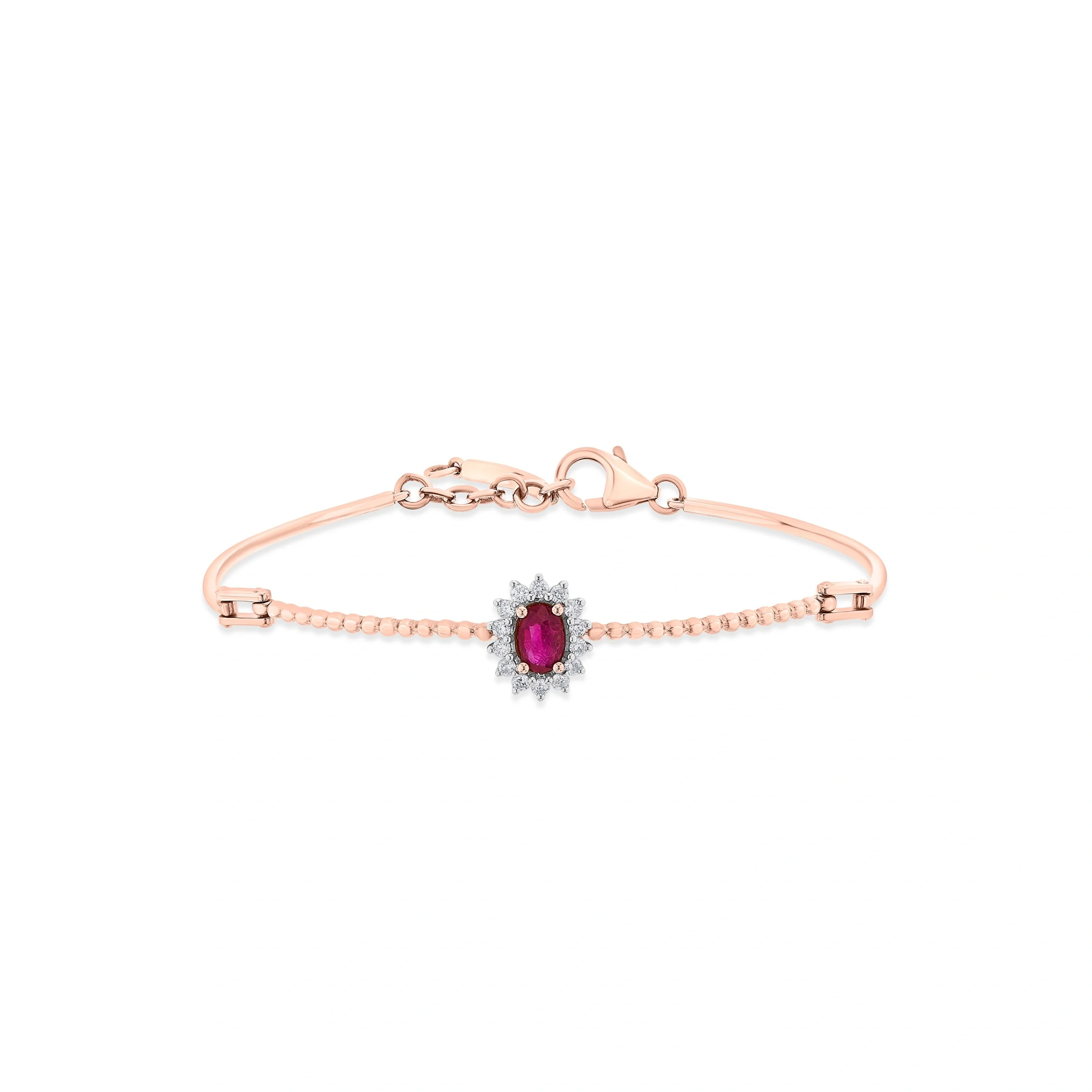 Toren Vibrant Berry Cluster Bracelet