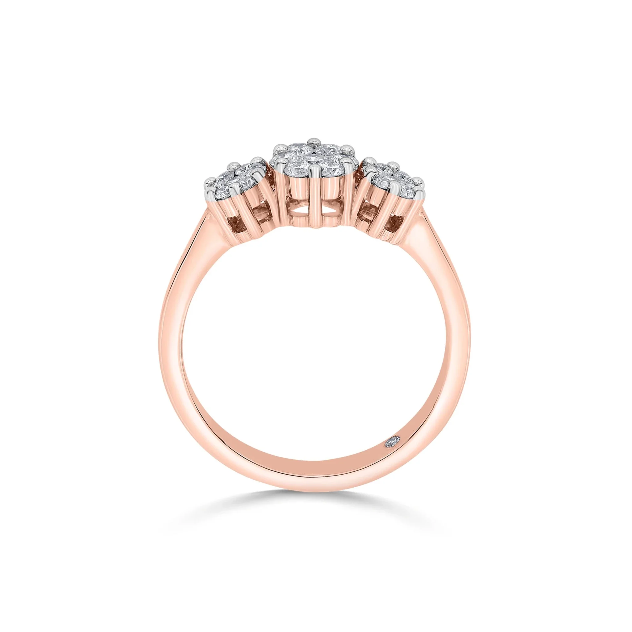 Trinity Celestial Bloom Diamond Ring - Image 4