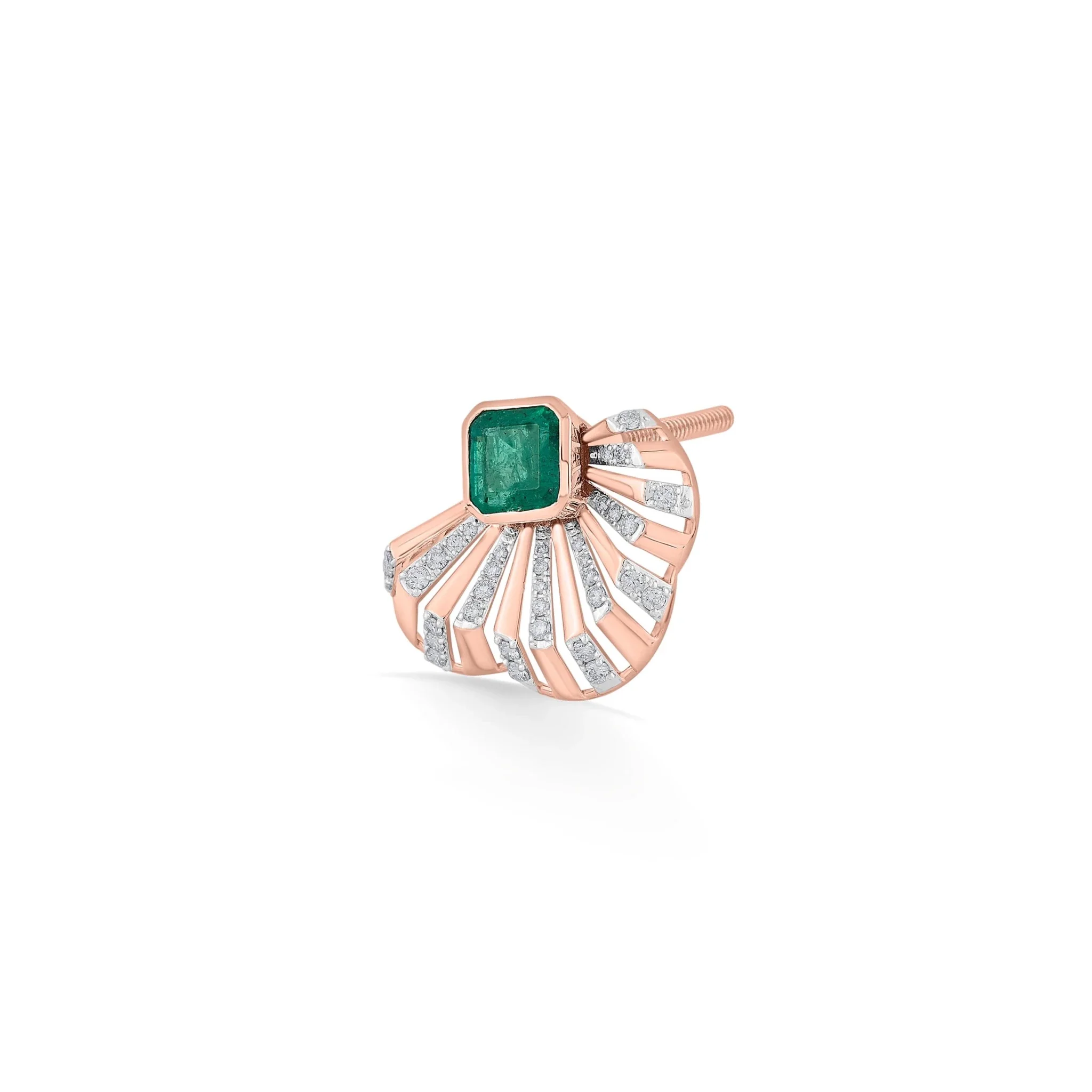 Tryst Emerald Gatsby Earrings - Image 2