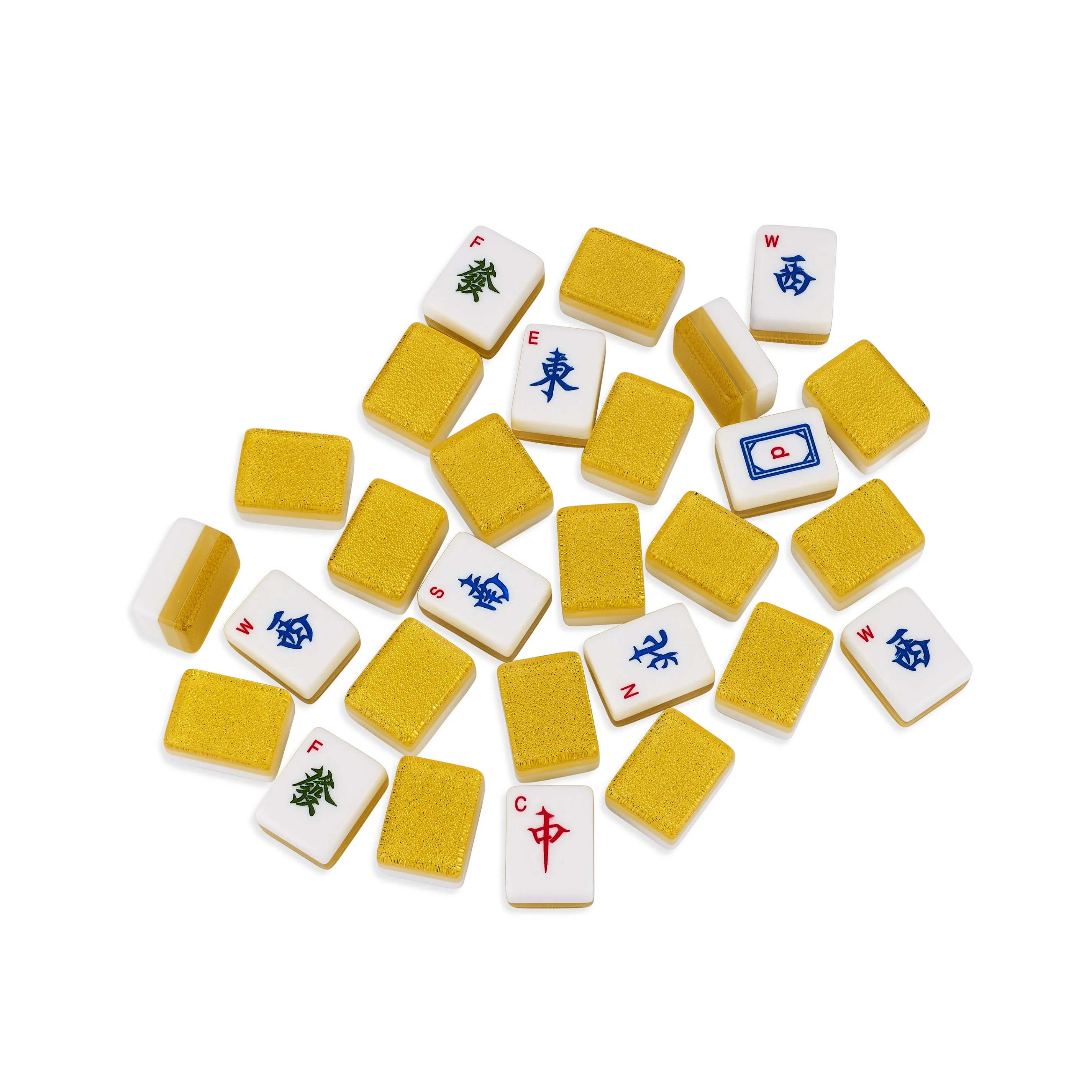 Zen Diamond Glittering Gold Mahjong Set - Image 7